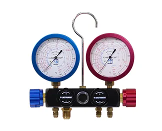 Manifold 4 voies à ban d'huile pour fluides R32, R410A, R290 et R454C MG-470-PAC