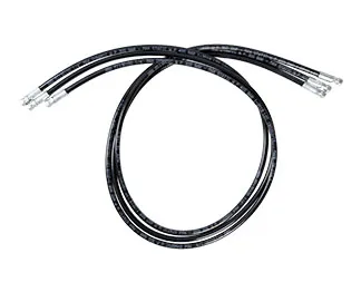 Jeu de 3 flexibles transcritiques 1m50 1/4'' SAE CH60-CO2
